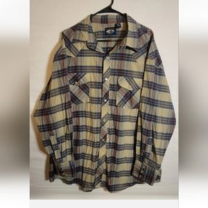 FALCON BAY Long Sleeve pearl snap mens Size 2XL